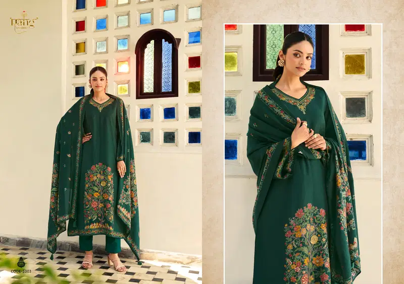 Sadagi By Rang Roman Silk Digital Printed Dress Material Wholesalers In Delhi