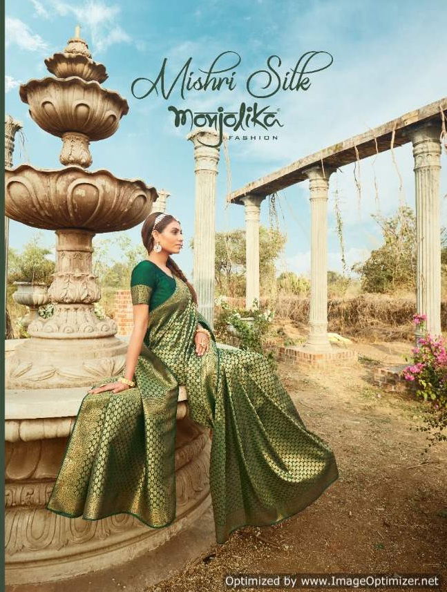 Monjolika Mishri Banarasi Festive Wear Designer Heavy Silk Saree Collection
