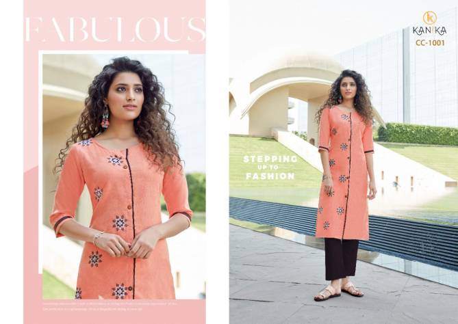 Kanika Cotton Candy Latest Designer Formal Wear Rubby Silk With Embroidery Work Kurtis With Bottom Collection
