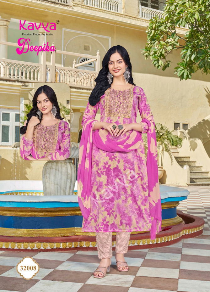 Deepika Vol 32 By Kavya Straight Kurti With Bottom Dupatta Exporters In India