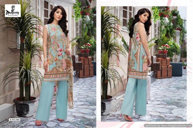 Majesty Firdous Latest Designer Printed Party Wear Lawn Cotton Pakistani Salwar Suit Collection
