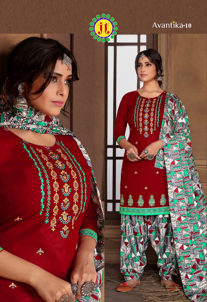 Jt Avantika 10 Latest fancy Regular Wear Printed Readymade Salwar Suit Collection
