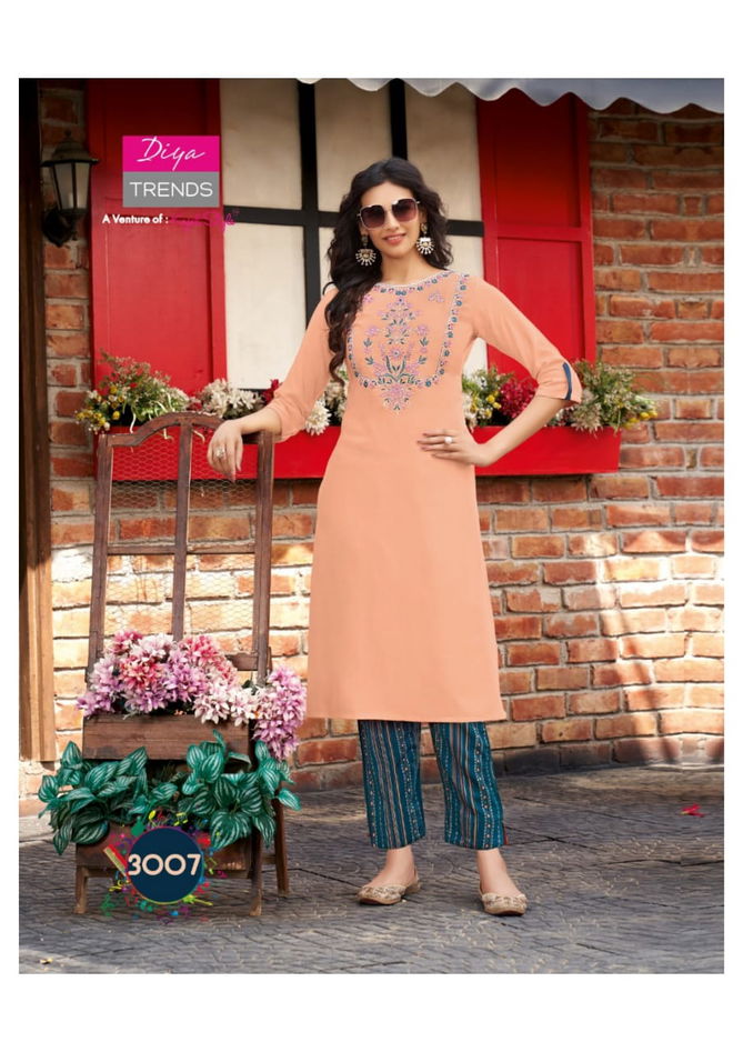 Forever 3 Latest Fancy Designer Ethnic Wear Classy Look Stylish Kurti With Bottom Collection
