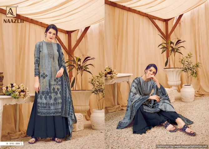 Alok Naazli Latest Digital Print with Swarovski Diamond Work Pure Pashmina  Dress Material Collection 