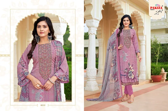 Arwah Vol 46 By Pakiza Royal Crepe Dress Material Orders In India