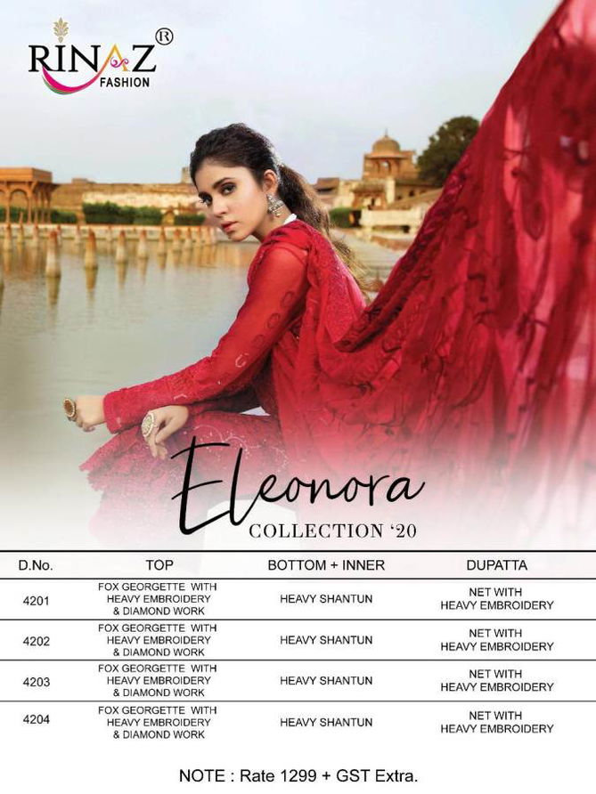 Rinaz Eleonora Collection 20 Exclusive Heavy Designer Pakistani Suit Collection 