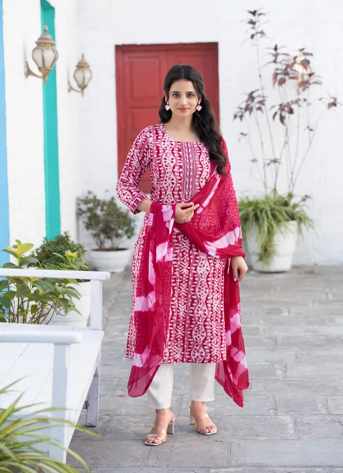 Nisha Vol 5 By Mystic 9 Cotton Dobby Kurti With Bottom Dupatta Orders In India