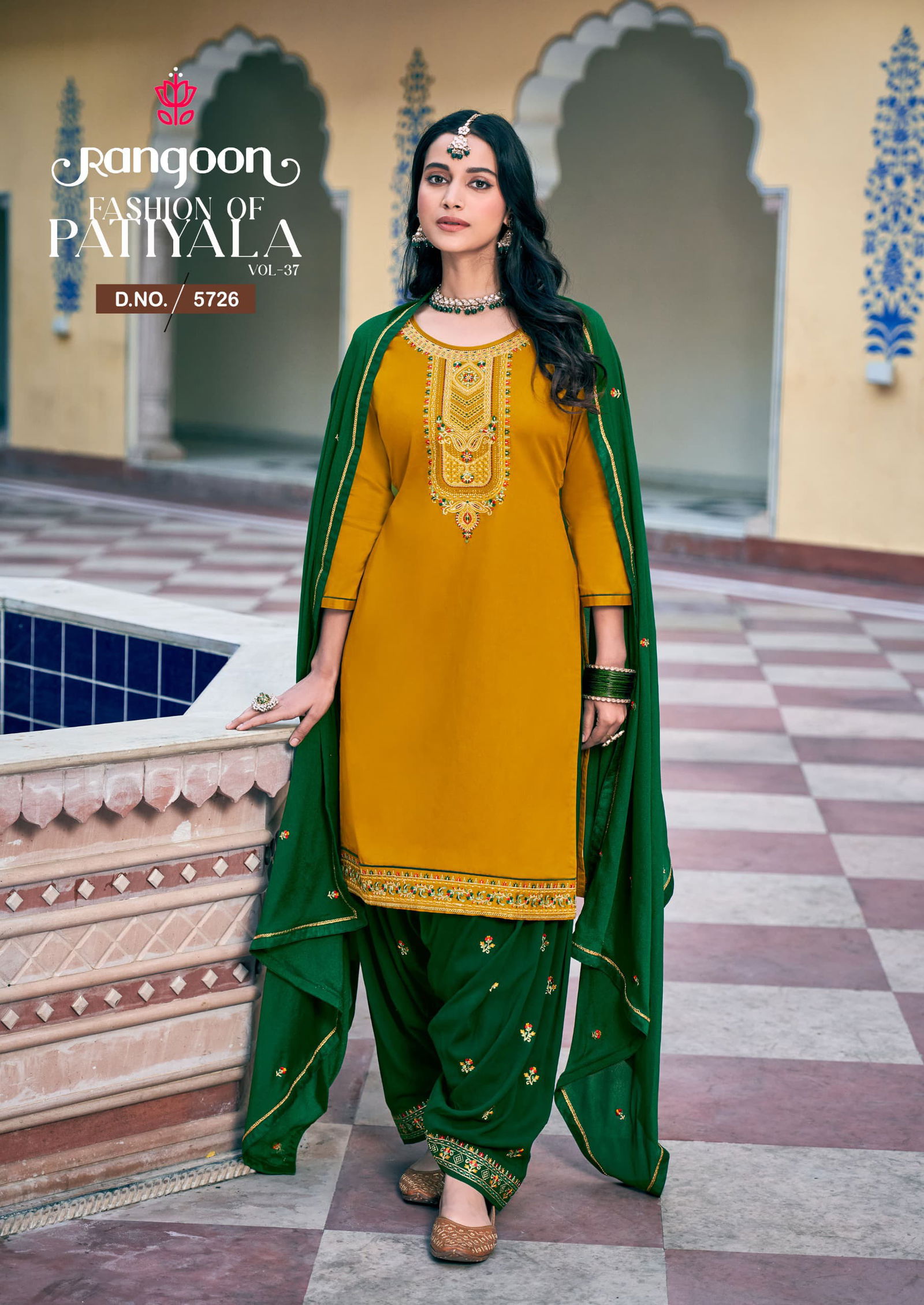 Fashion Of Patiyala Vol 37 By Rangoon Kurti With Bottom Dupatta Wholesale In India