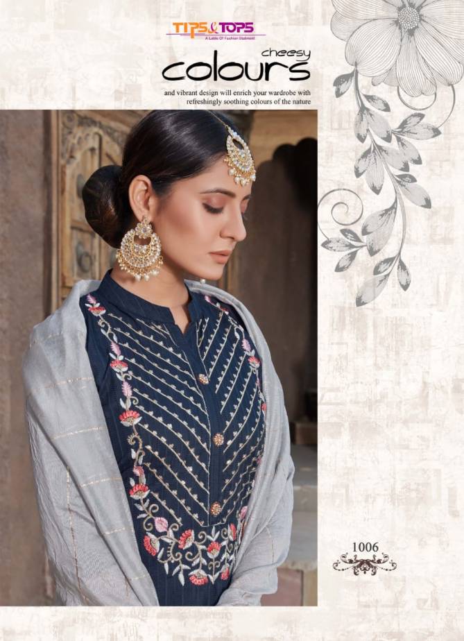 Tips & Tops Mohey 2 Fancy Festive Wear Fancy Chinon Embroidered Ready Made Collection
