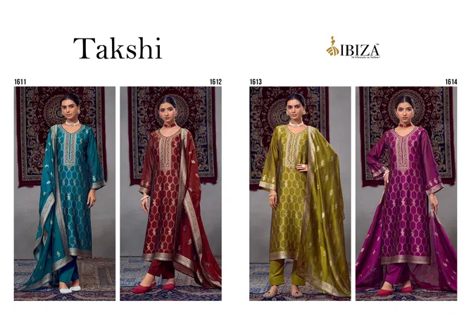 Takshi By Ibiza Banglory Silk Designer Salwar Kameez Wholesale In India