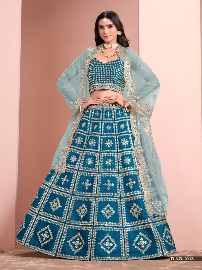 Mehvish By Alizeh Art Silk Designer Lehenga Choli Wholesalers In Delhi