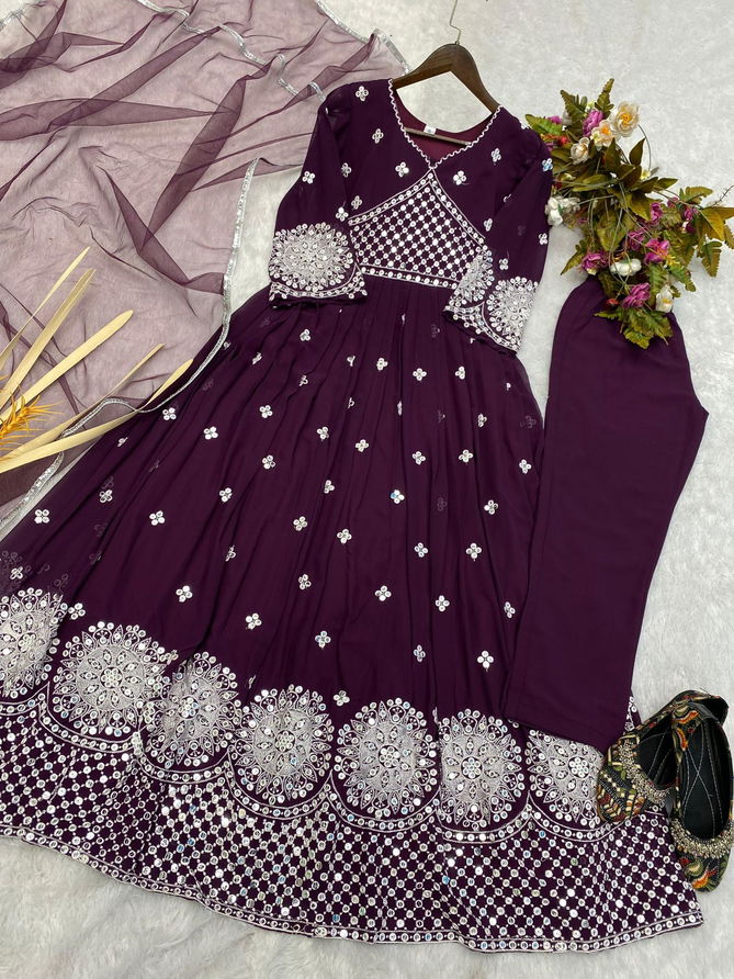 LG 1796 Long Anarkali Kurti With Bottom Dupatta Wholesalers Clothing Supplier In India