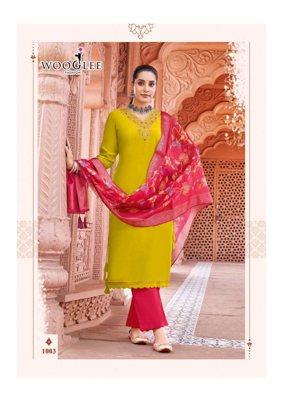 Jakhee By Wooglee Viscose Weaving Kurti With Bottom Dupatta Exporters In India