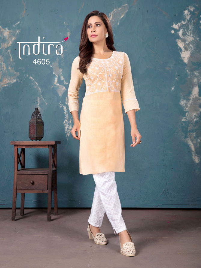 Indira The Spring 2 Latest fancy Regular Wear Embroidered Kurtis With Bottom Collection
