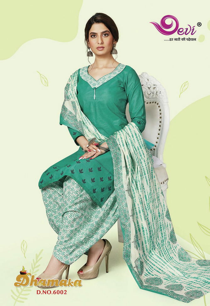 Devi Dhamaka 6 Latest Collection Of Regular Wear Printed Cotton Dress Material