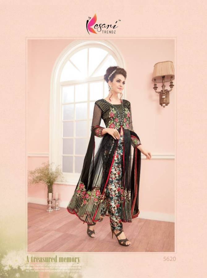 Kesari Kaia Vol-5 Fancy Designer Latest Heavy Festive Wear Pure Georgette Embroidery Work salwar Suit Collection
