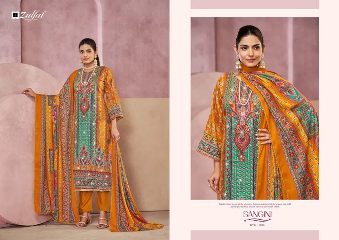 Sangini Vol 4 By Zulfat Printed Jam Cotton Dress Material Suppliers In India