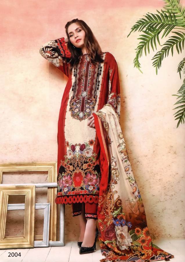 Asifa Nabeel 2 Latest Designer Party Wear Printed Heavy Lawn Cotton Dress Material 