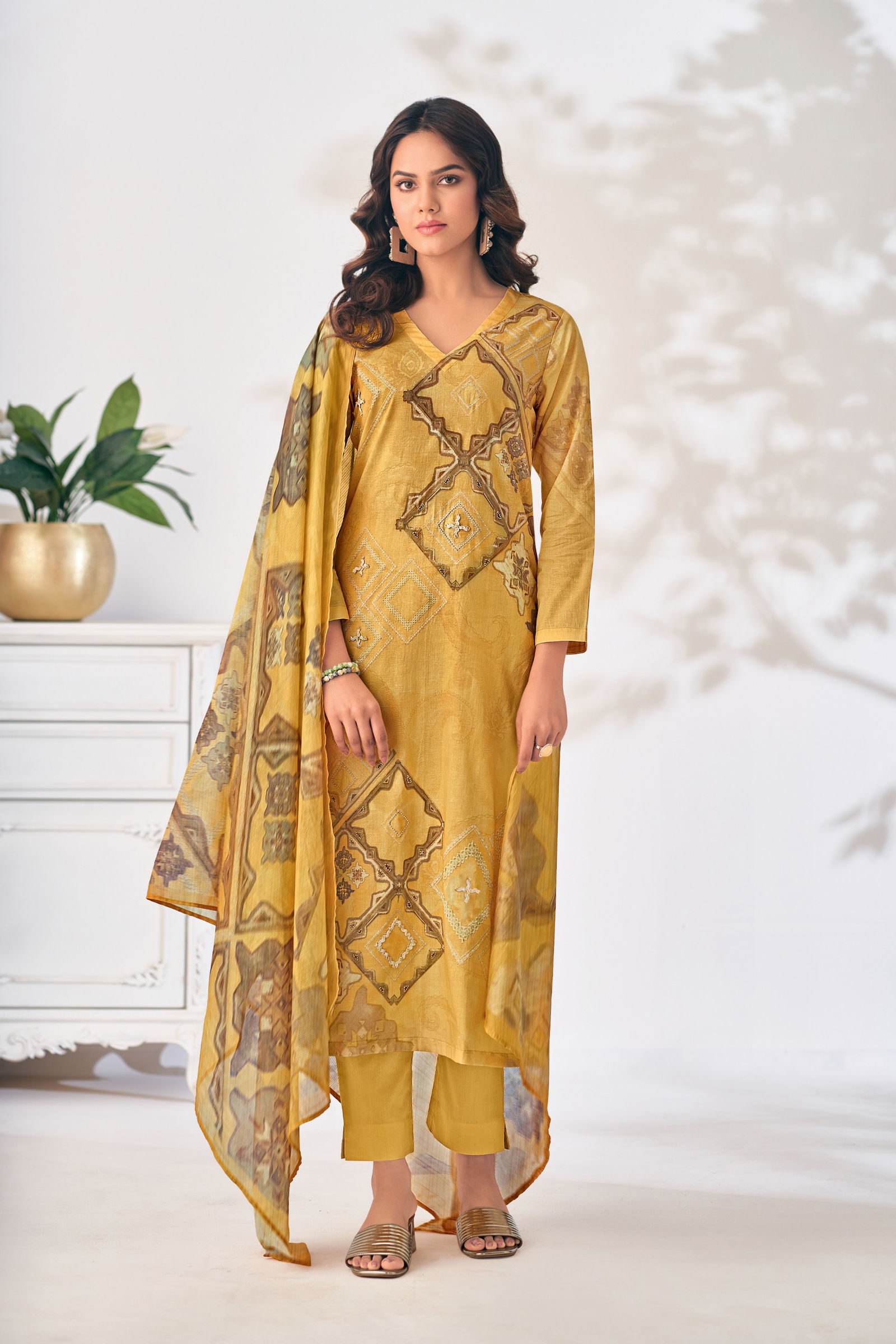 Zerina By Sarg Muslin Silk Digital Printed Dress Material Wholesale In India