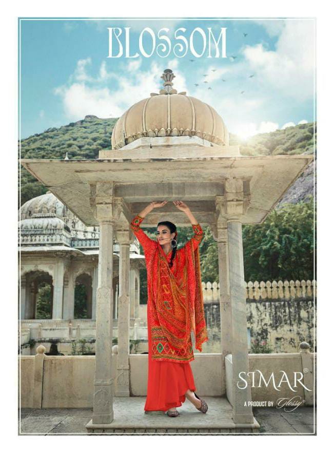 Glossy Blossom 27 Latest Designer Printed Salwar Suit Collection With Pure Bemberg Chiffon Digital Print Dupatta 