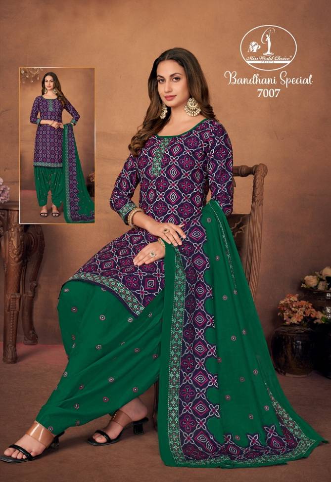 Bandhni Special Vol 7 By Miss World 7001 7010 Wholesale Dress Material In India
