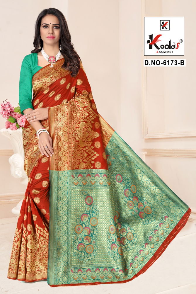 Atrangi 6173 Designer Festive Wear Silk Fancy Saree Collection
