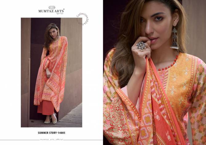 Summer Story By Mumtaz Arts Heavy Printed Pure Lawn Cotton Dress Material Wholesale Online