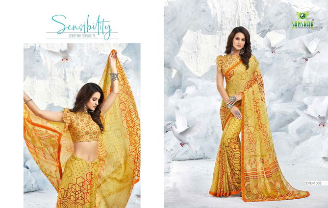 Sanskar Kohinoor Casual Daily Wear Printed Brasov Designer Saree Collection
