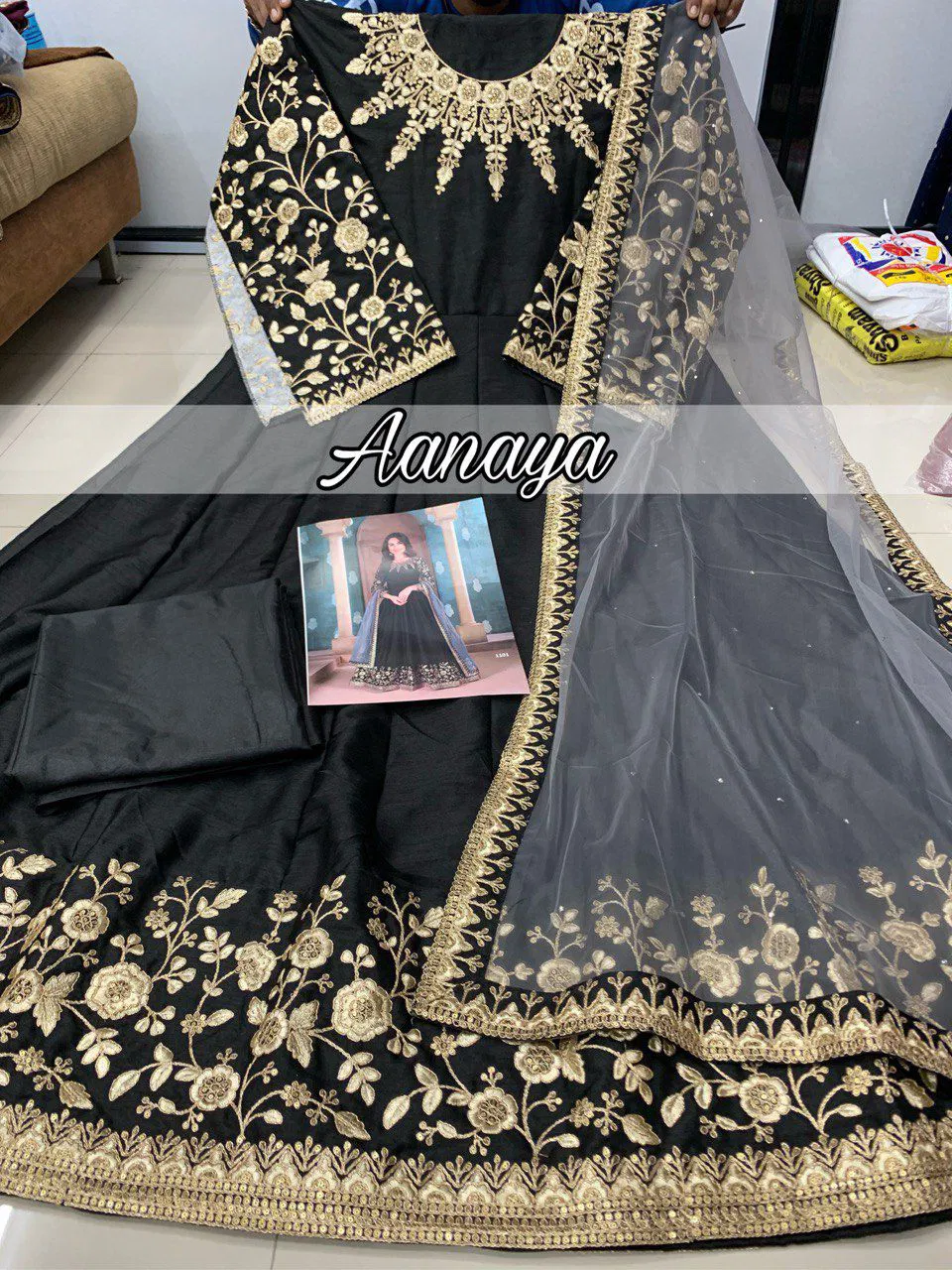 Aanaya Vol 111 By twisha Silk Gown With Bottom Dupatta Catalog