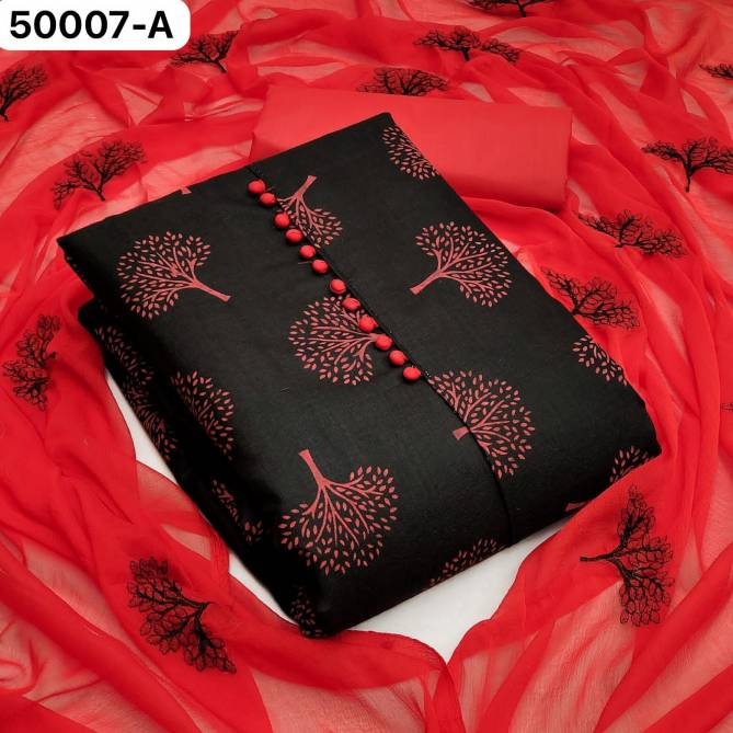 50007A TO 50007D By Gangour Nx Print Cotton Dress Material Wholesale Market In Surat
