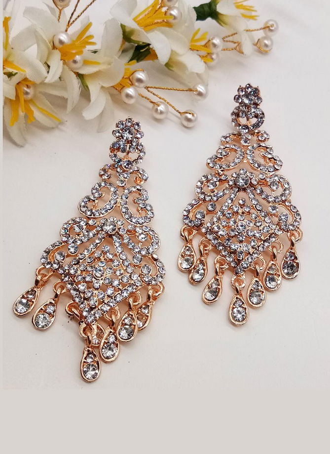 Fancy Party Wear And For Wedding Long Earrings Collection