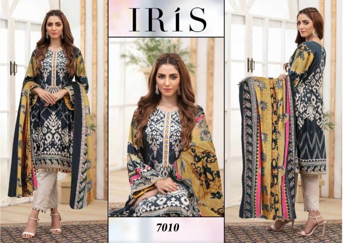 Iris Vol - 7 Latest Printed Casual Wear Pure Cotton Karachi Dress Material Collection