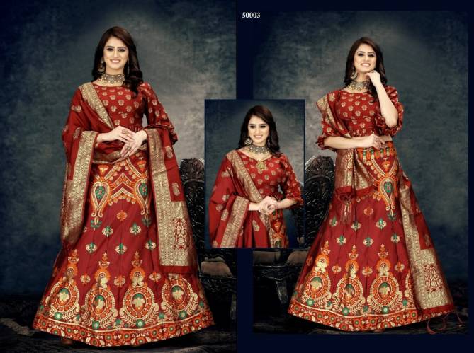Navya 2 Exclusive Designer Banarasi Silk Festival Wear Lehenga Collection
