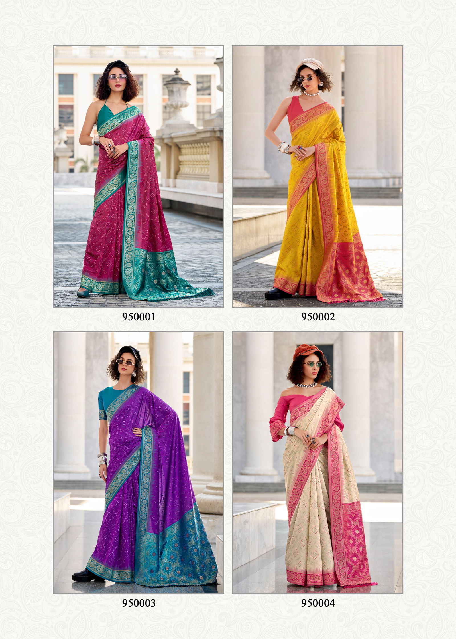 Zara Silk By Rajpath Ikkat Bandhani Designer Saree Suppliers In India