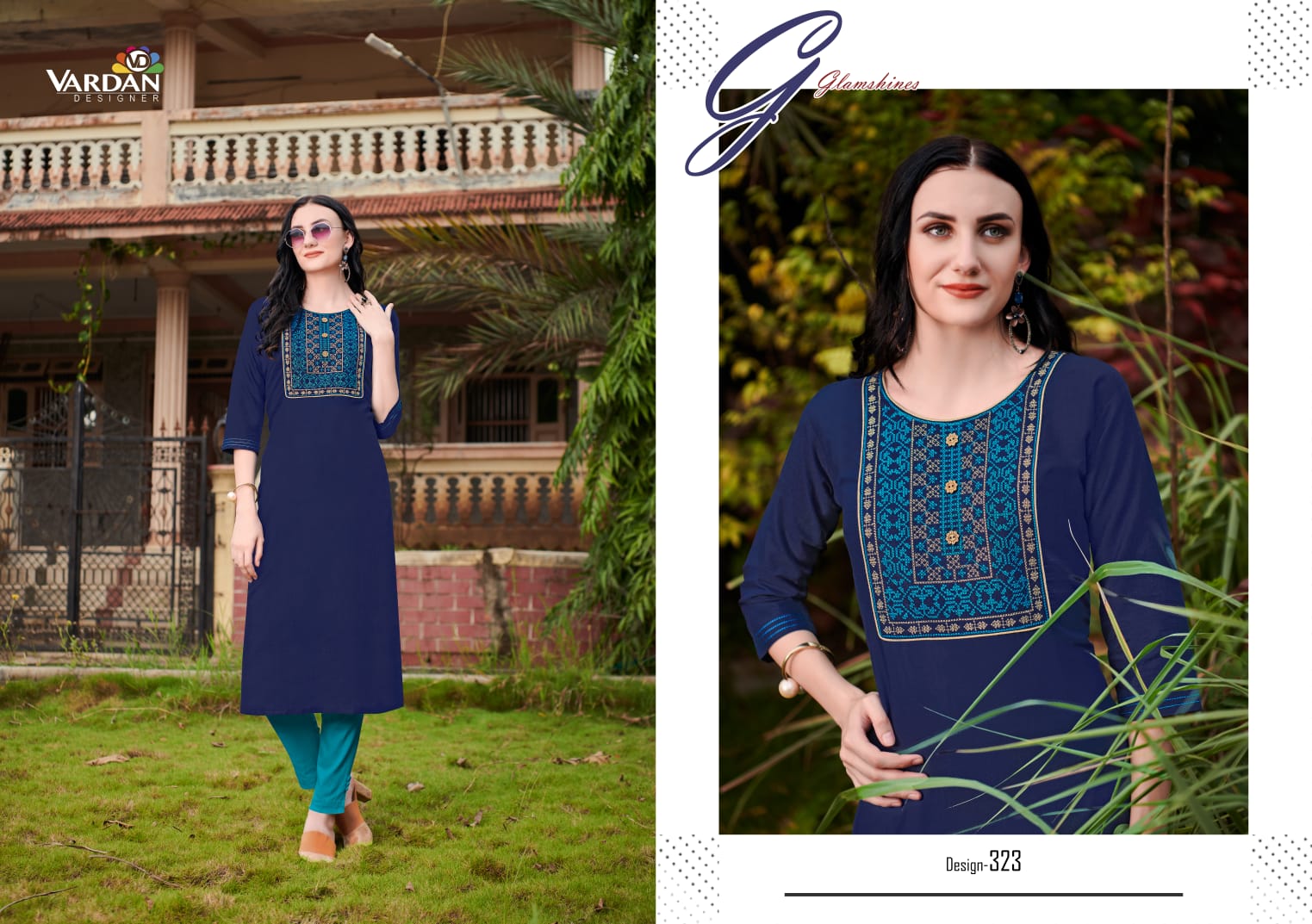 Cloud Vol 2 By Vardan Nira Cotton With Embroidery Kurti Wholesale In India