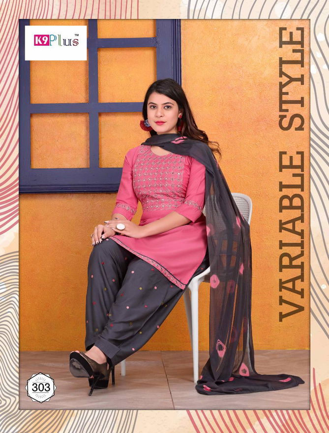 K9 Plus Floral Fancy Latest Regular Casual Wear Rayon Printed Readymade Salwar Suit Collection
