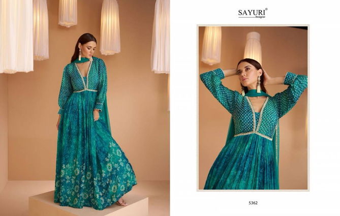 Sayuri Mashooqa Heavy Designer Real Georgette Gown 5362