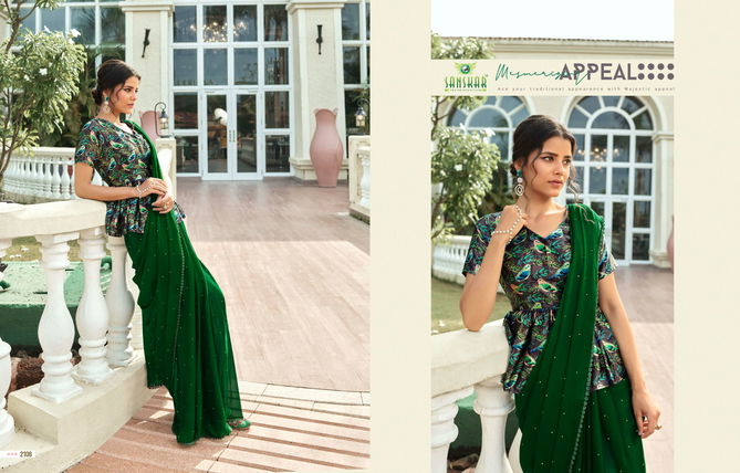 Sanskar Soni Kudi Pure Bamberg Chiffon Printed Party Wear Sarees Collection
