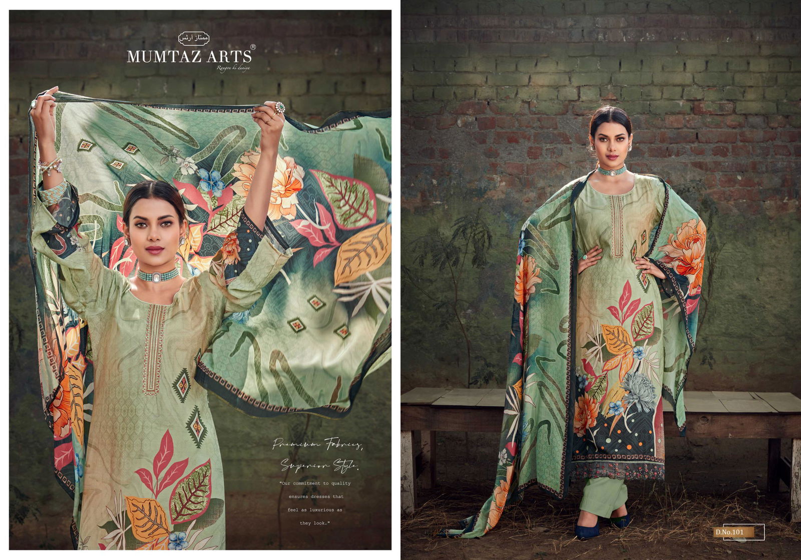 Tulip Tales By Mumtaz Viscose Maslin Digital Printed Dress Material Wholesale Online