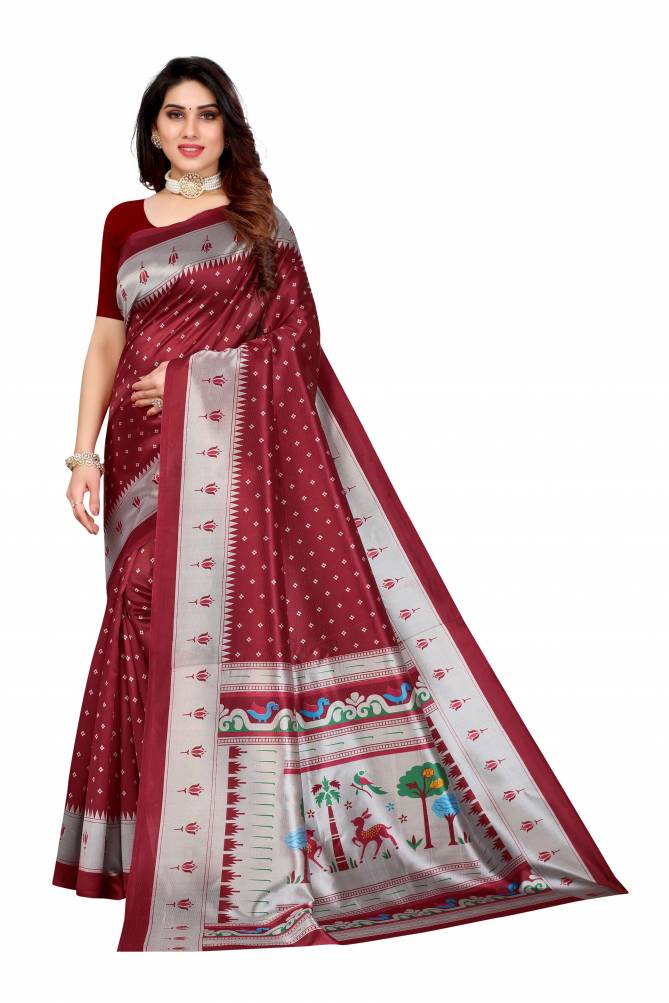 Art Silk 2 New Designer Ethnic Wear Art Silk Latest Saree Collection