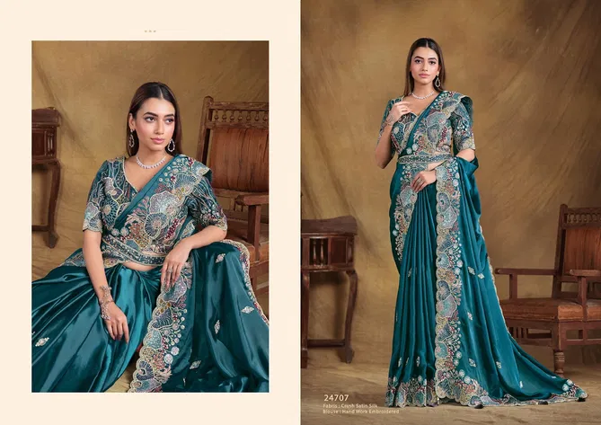 Tarini Mohmanthan Royal By Mahotsav Designer Party Wear Saree Suppliers In India