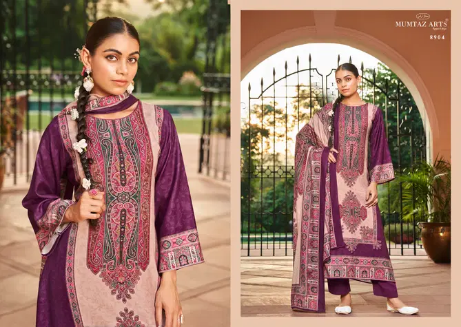 Shiringar By Mumtaz Pashmina Digital Printed Embroidery Dress Material Orders In India