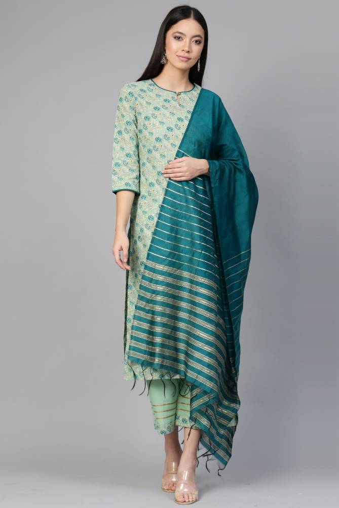 Colors Of Era 5 Latest Casual Wear Ready - Made Printed Pure Cotton Plazzo Suit Collection