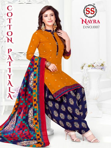 Nayra 1 Latest Fancy Designer Casual Regular Wear Pure Cotton Printed Dress Material Collection
