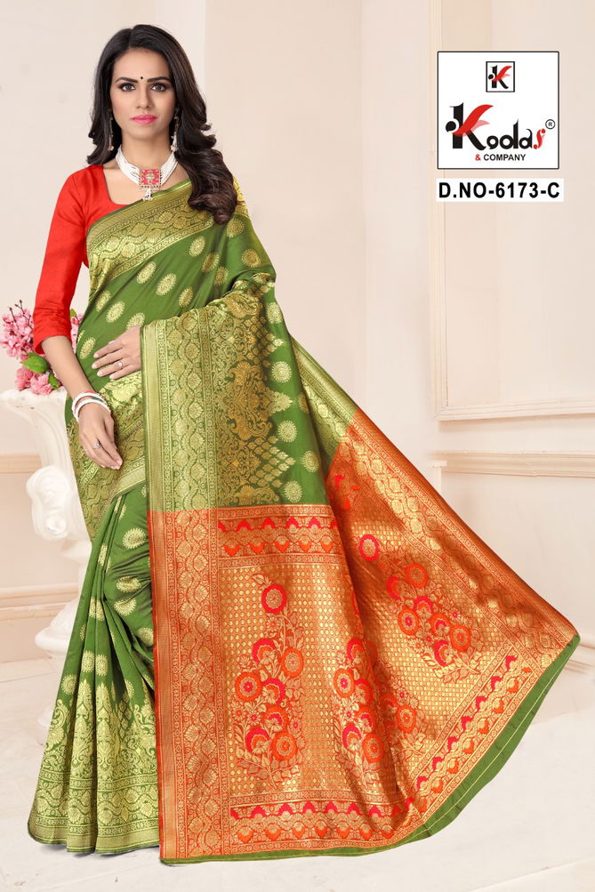 Atrangi 6173 Designer Festive Wear Silk Fancy Saree Collection
