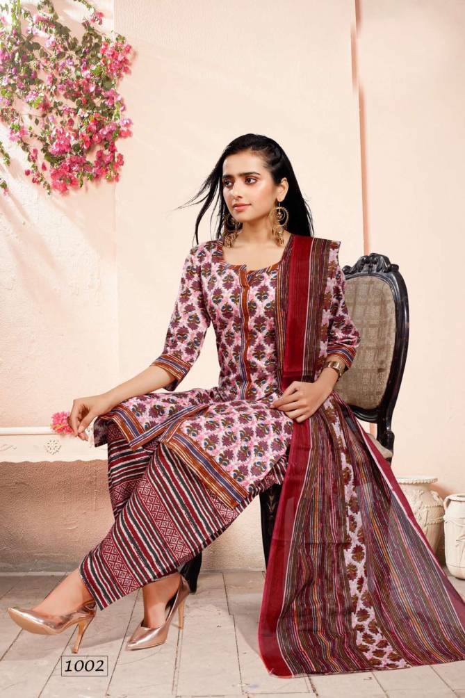 Beauty Queen Patola Cotton Printed Ethnic Wear Kurti With Pant And Dupatta Readymade Suit Collection