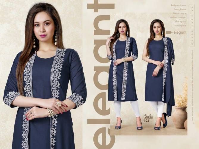 Beauty Queen Shefali Heavy Party Wear Rayon Stylish Kurti Collection
