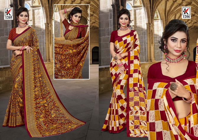 Halla Bol 102 Rennial Casual Daily Wear Renial Printed Saree Collection
