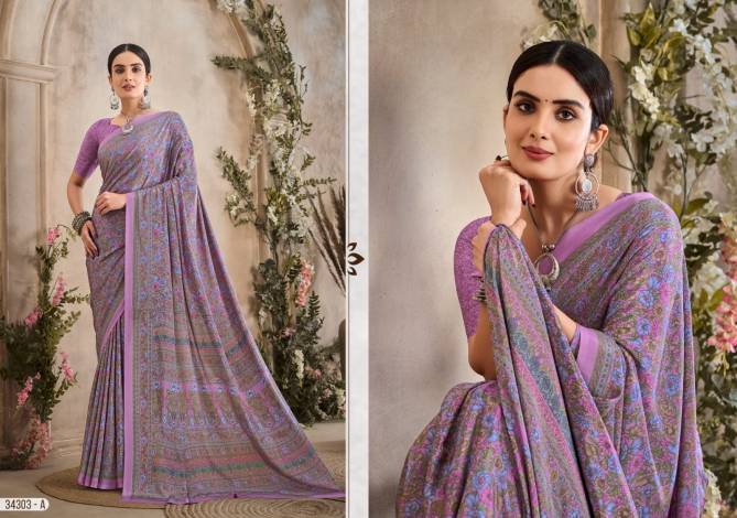 Vivanta Silk 36 By Ruchi Silk Crepe Printed Wholesale Sarees In India