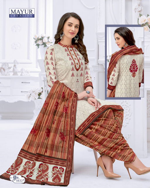 Mayur Khushi 56 Latest fancy Designer Regular Casual Wear Pure Cotton Dress Material Collection
